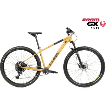 Horské kolo Kolo MTB 29" Cube Aim EX Sram GX Eagle 1x12, velikost XXL – 22", karamelová
