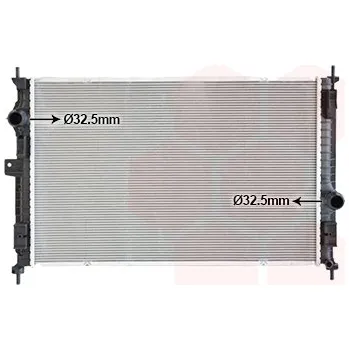 Chladič motoru Chladič vody pro motor VAN WEZEL 40012707