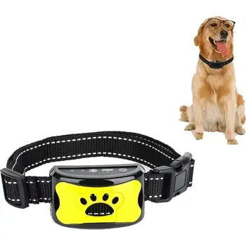 Odpuzovač zvířat TopTechnology Rechargeable Waterproof Intelligent Identification Automatic Lock Bark Stop (Lemon Yellow)