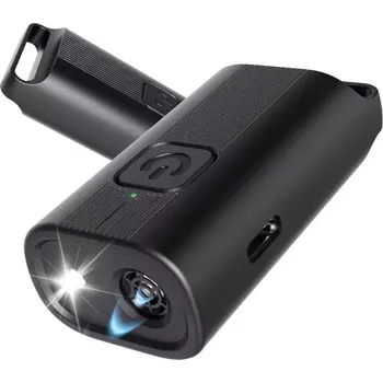 Odpuzovač zvířat TopTechnology Mini venkovní ultrazvukový odpuzovač psů s vysokým výkonem (černý)