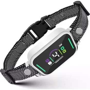 Pomůcka pro výcvik zvířete TopTechnology Color Screen Stop Bark Dog Trainer - Pomůcka proti štěkání (Bílá)
