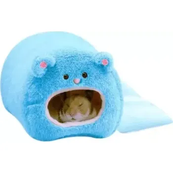 TopTechnology Roztomilé mini zvířecí klece: Dům pro králíky a hamstery (modrá)