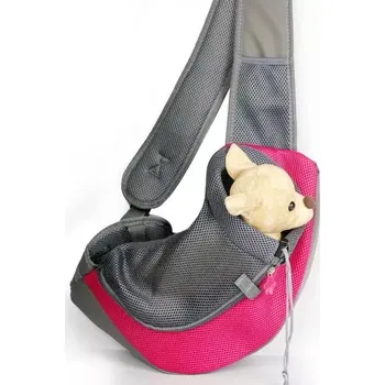 Taška pro psa a kočku TopTechnology Nosítko pro psy a kočky Hands Free - Reversible Pet Papoose Bag, Velikost: L (Magenta)