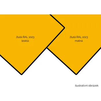 Plexisklo ZenitBOND 3mm Al 0,3 žlutý RAL1023 lesk / žlutý RAL1023 mat 1500 x 3050 mm