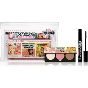 Řasenka theBalm Big Fan™ theBalm Big Fan™ Defining Mascara řasenka pro prodloužení a oddělení řas 8.2 ml + konturovací paletka 1 ks