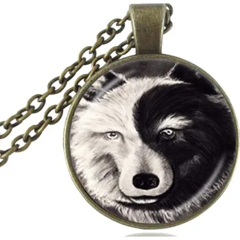 Řetízek Náhrdelník a přívěsek vlk