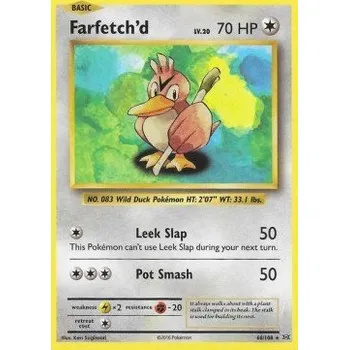 Volný čas Pokémon EVO 068/108 Farfetch'd - Evolutions Stav: Excellent, Verze: NORMAL