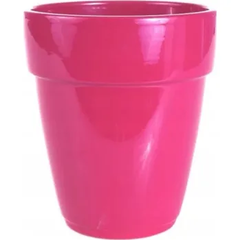 Obal na květináč Keramický obal na květináč 13 cm, růžový
