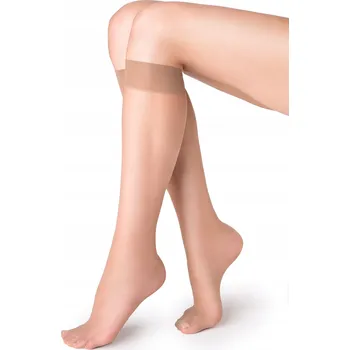 Dámské punčochy Jemné Dámské Podkolenky Klasické Ufki Marilyn Glace 2 Páry