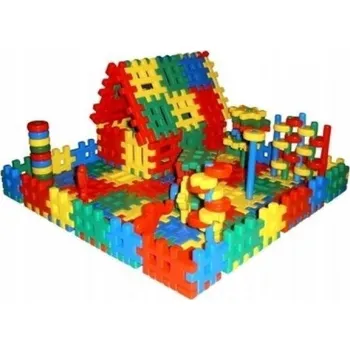 ostatní stavebnice SADA KONSTRUKČNÍCH KOSTEK WAFLI 60 dílků STAVEBNICE barevné CZAKO