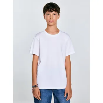 Chlapecké tričko BIG STAR CHLAPECKÉ TRIČKO S KRÁTKÝM RUKÁVEM BÍLÉ BASSER 101 164