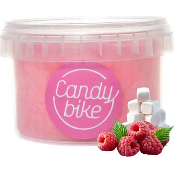 Bonbon Pěnové bonbony Cukrová vata v kelímku Jednorožec s malinovou příchutí a posypkou Candy Bike 10 g