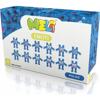 ostatní stavebnice MELI STAVEBNICE EMOTI POLICEJNÍ FIGURKY 12 kusů