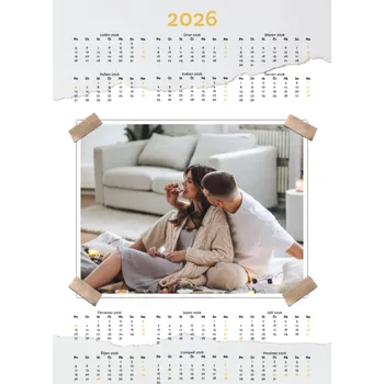 Fotokalendář Fotokalendář Zmačkaný papír Roční