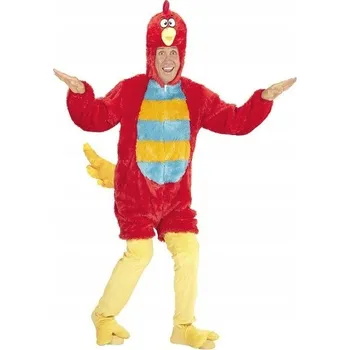 Karnevalový kostým Kostým papoušek červený pták M/L