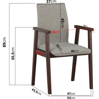 Jídelní židle FOTEL 2 Dub grandson 13B
