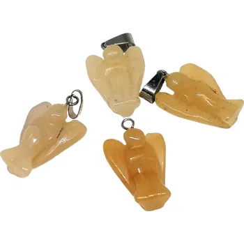 Přívěsek Přívěsek anděl 2,5 cm ze žlutého kalcitu