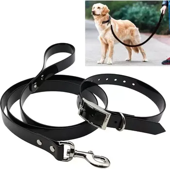 Vodítko pro psa TopTechnology TPU materiál vodítko pro psy s teleskopickým tažením, velikost S, délka: 120 cm, obvod krku: 40 cm (černé)