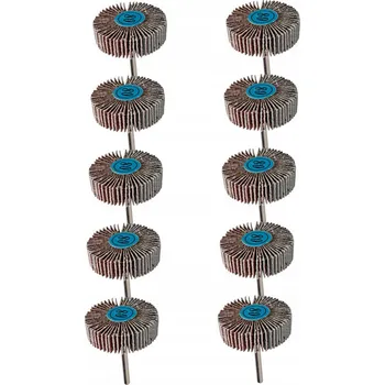 Parkside - lamelové kotouče se stopkou, 10 kusů, pro přímé brusky