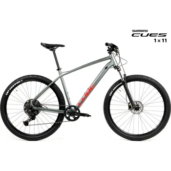 Horské kolo Kolo MTB 29" Cube Analog Shimano CUES U6000 1x11, velikost XXL – 22", kovověšedá/červená