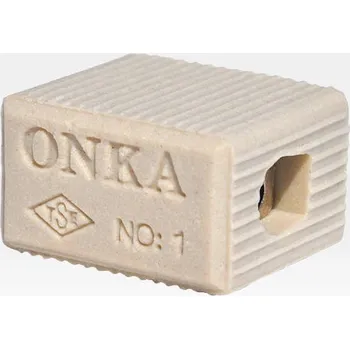 svorka ONKA 0.75-1.5mm2 1POLE Steatit / Keramická / Porcelánová přípojka - PORCELAIN TERMINAL BLOCK, 1070008