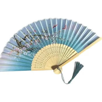 Karnevalový doplněk Vějíř V8039, Barva tyrkysová