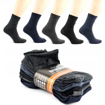 Pánská móda 5 kusů tmavých bavlněných nad kotník Ponožky 44-46