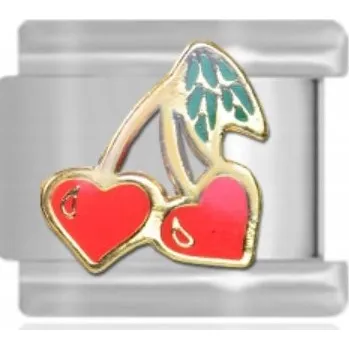 Přívěsek Článek do modulárního náramky - Zamilované třešně Maybeme