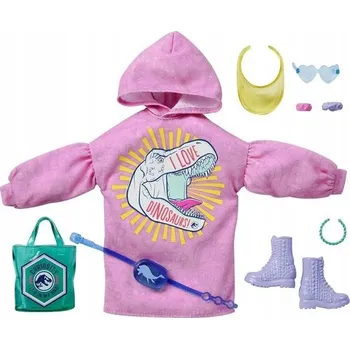Oblečení pro panenku Barbie 2 KS doplňky Jurský svět GRD62