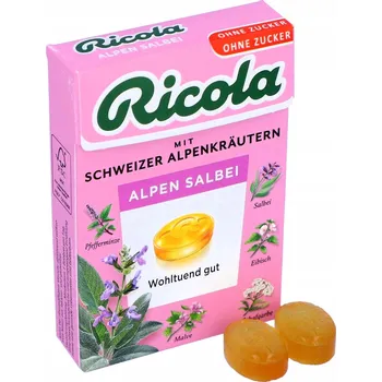 Bonbon Bonbóny Bylinné Bez Cukru Ricola Alpská Šalvěj
