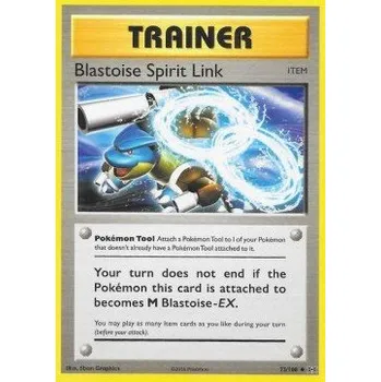 Sběratelská karetní hra Pokémon EVO 073/108 Blastoise Spirit Link - Evolutions Stav: Excellent, Verze: NORMAL