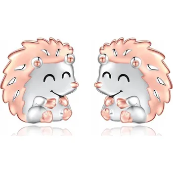 Náušnice Rhodiované dívčí NÁUŠNICE s STŘÍBRO , puzetové náušnice ze stříbra 925