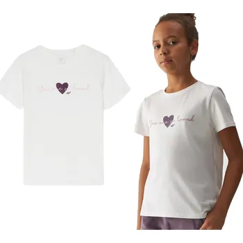 4F DÍVČÍ TRIČKO F1545 ZLOMENÁ BÍLÁ VEL. 158