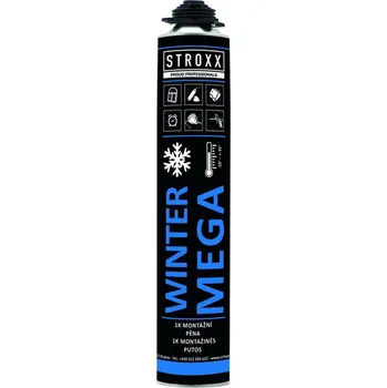 Montážní pěna STROXX Mega Winter montážní PUR pěna 870ml