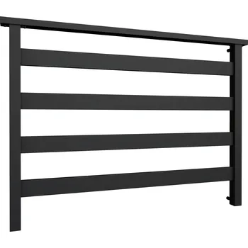 Zábradlí Fello Venkovní kovové zábradlí Fello černé, 120 cm, 2 sloupky