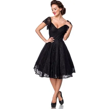 Dámské šaty TopMode Černé krajkové šaty 856194