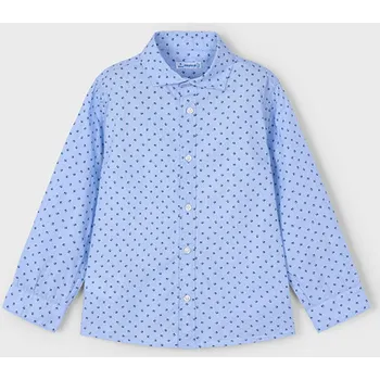 Chlapecká košile dětská košile s jemným vzorečkem Mayoral 4129-38 velikost 122