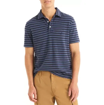 Pánské tričko NAUTICA pánské polo tričko Classic Fit Striped tmavě modré L