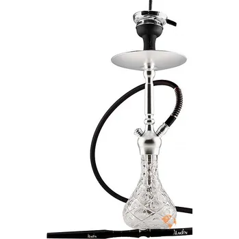 Vodní dýmka 54 cm, Aladin Alux M5 stříbrná