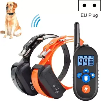 Obojek pro psa TopTechnology 800m Elektronický vodotěsný obojek pro trénink psů - dálkové ovládání, EU zástrčka