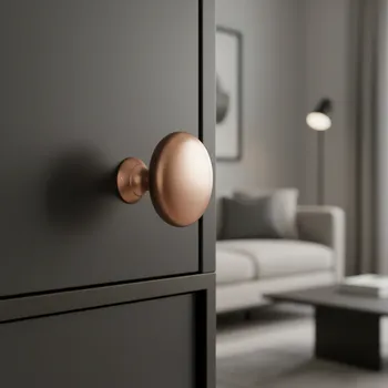 Nábytkové kování Interex Úchytka knopka BEA / Měď