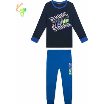 Chlapecké pyžamo Chlapecké pyžamo Kugo MP1556, vel. 152 tm. modrá