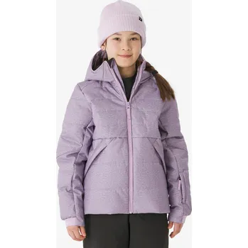 WEDZE Dětská lyžařská prošívaná bunda hřejivá 6–14 let 100 Warm 14 LET FIALOVÁ