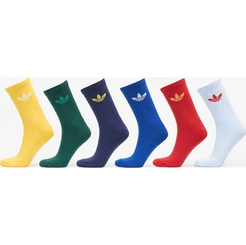 Pánské ponožky Ponožky adidas Tr Crew Socks 6-Pack Crsk/ Dark Blue/ Betsca/ Cgreen M