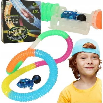 autíčko Dlouhá trubková autodráha s rychlým autíčkem