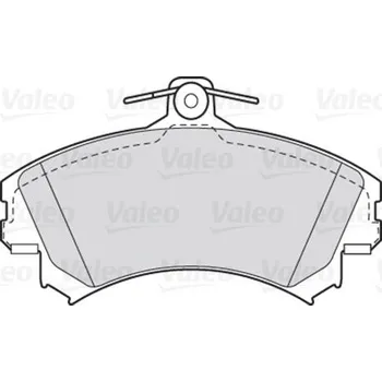 Brzdová destička Sada brzdových destiček, kotoučová brzda VALEO 301493