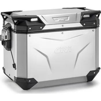 Motodoplněk OBKEV48AAR stříbrný eloxovaný pravý kufr GIVI Trekker Outback EVO SMART hliníkový (boční), bez zámku
