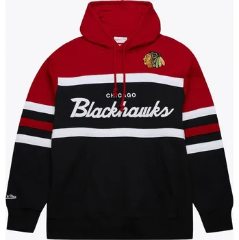 Pánská mikina Mitchell & Ness Pánská mikina Chicago Blackhawks NHL Head Coach Hoodie Velikost: M