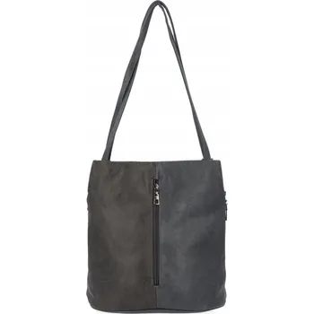 Hernan shopper kabelka - eko kůže šedá