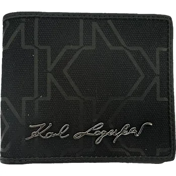 Peněženka Karl Lagerfeld peněženka bavlna černá - unisex
